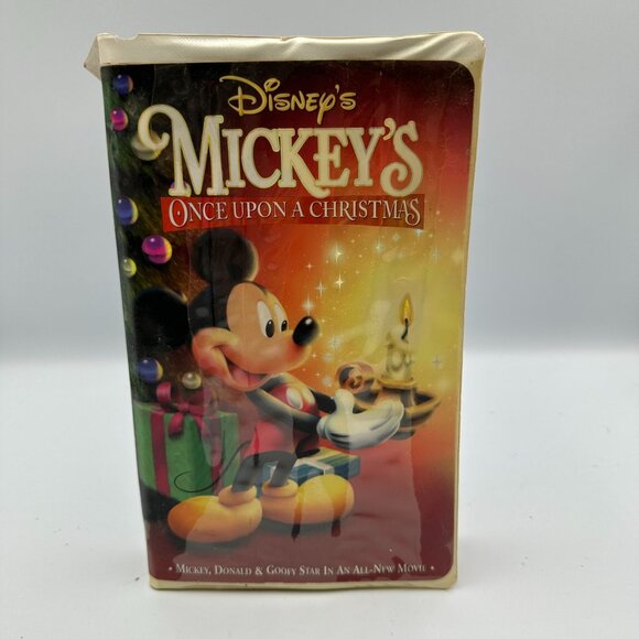 Disneys Mickeys Once Upon A Christmas 1999 VHS Clamshell Animated Holiday Movie - Picture 1 of 3